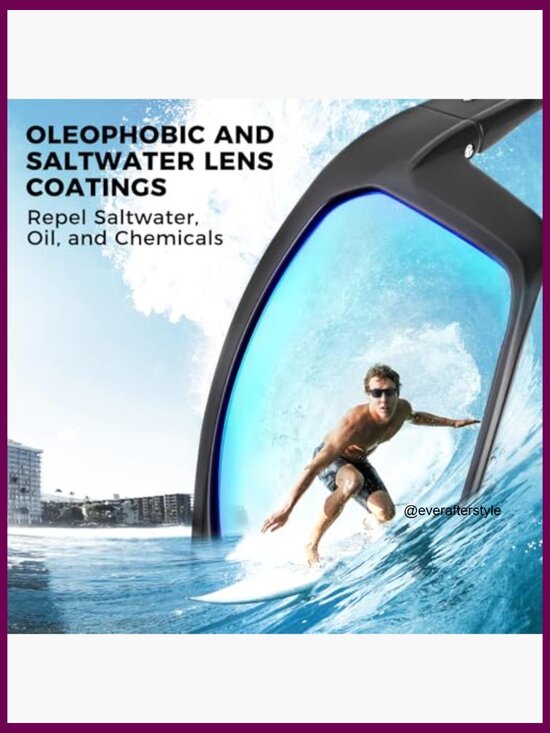 Polarized Sport Sunglasses with Grilamid Frames, UV Protection for Driving main image 7